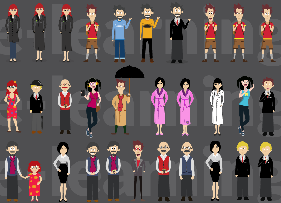 illustration - personnages e-learning